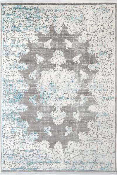 Rapsody Medallion Blue Rug 200x290 cm