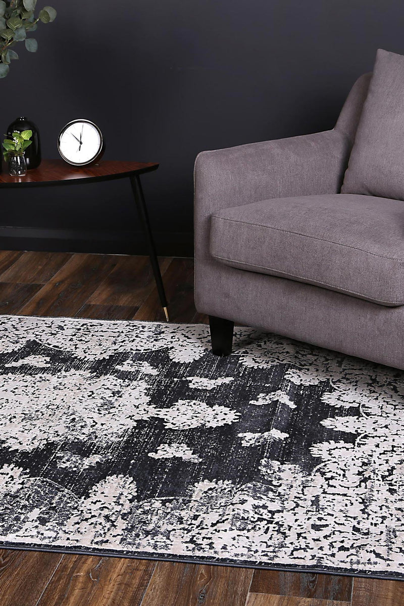 Rapsody Medallion Navy Rug 280x380 cm