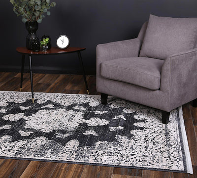 Rapsody Medallion Navy Rug 280x380 cm