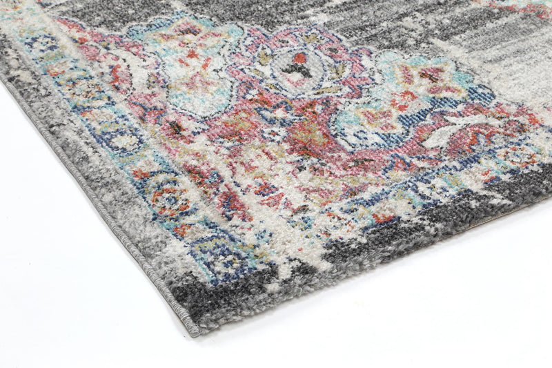 Hollow Medalion Transitional Grey Rug 160x230 cm