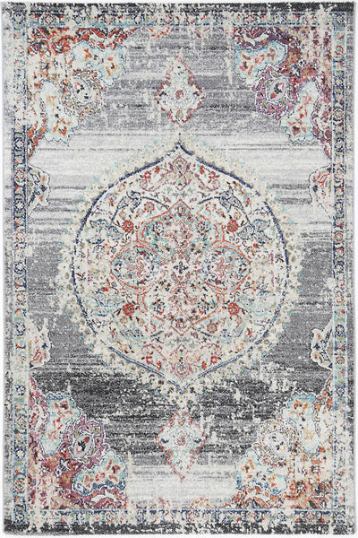 Hollow Medalion Transitional Grey Rug 160x230 cm