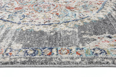 Hollow Medalion Transitional Grey Rug 160x230 cm