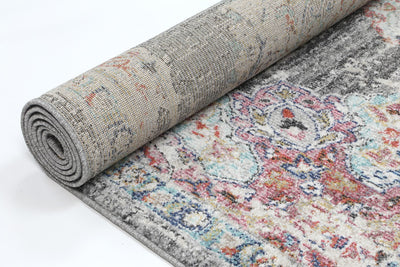 Hollow Medalion Transitional Grey Rug 160x230 cm