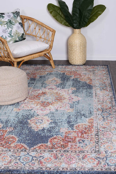 Brentwood Transitional Navy Rug 160x230 cm