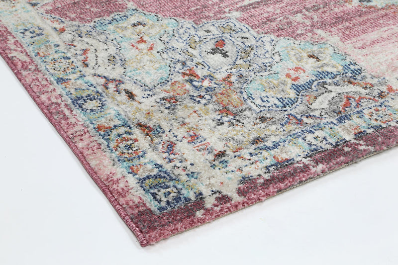 Hollow Medalion Transitional Blush Rug 160x160cm