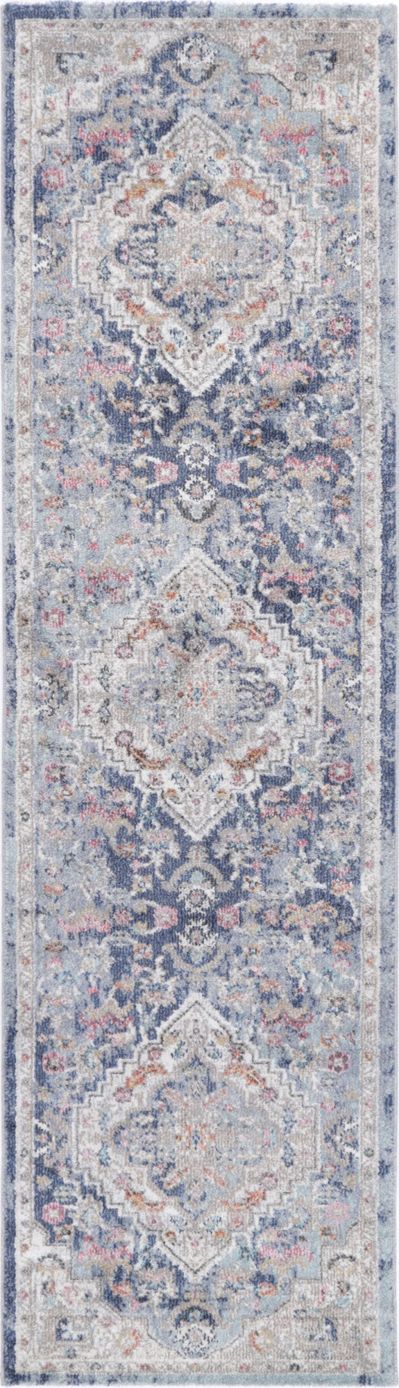 Alexander Transitional Navy Multi Rug 160x160cm