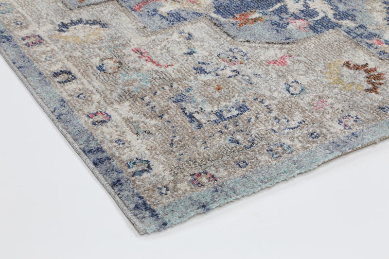 Alexander Transitional Navy Multi Rug 160x160cm