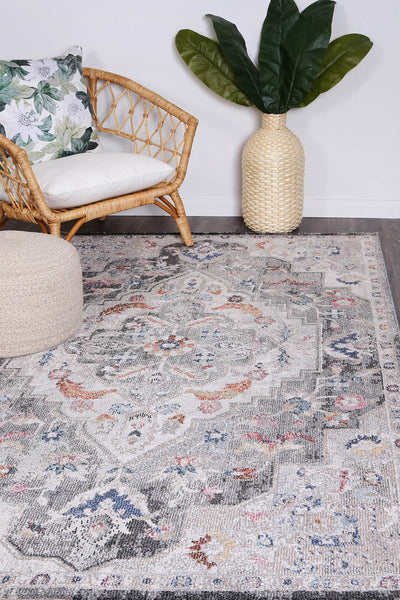 Alexander Transitional Grey Rug 160x160cm