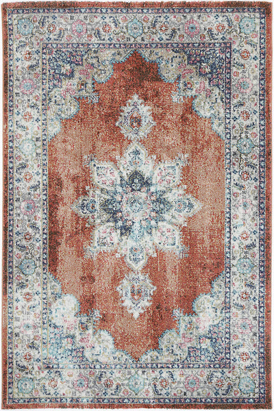 Brentwood Transitional Rust Rug 160x160cm