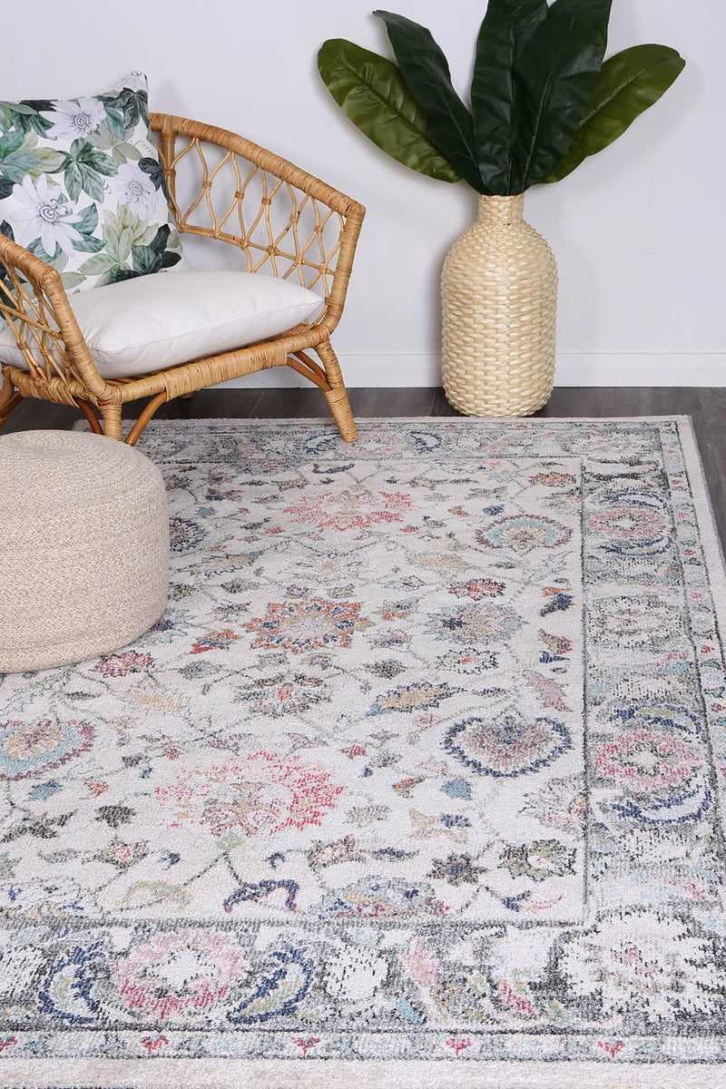 Crystal Transitional Cream Rug 160x160cm