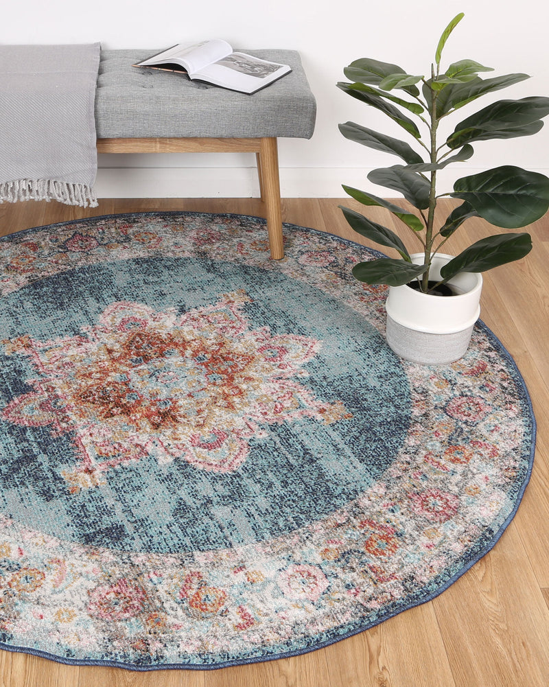 Brentwood Transitional Navy Rug 200x290 cm