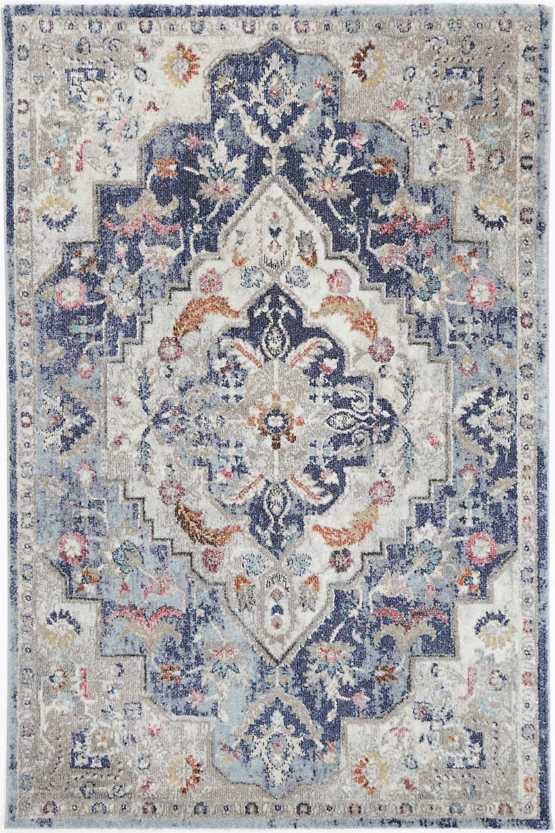 Alexander Transitional Navy Multi Rug 200x200cm