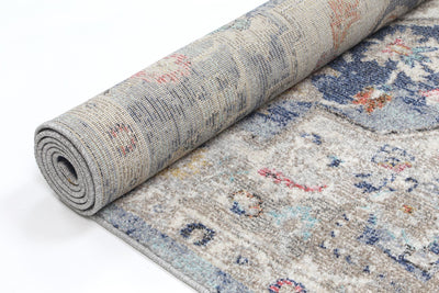 Alexander Transitional Navy Multi Rug 240x330 cm