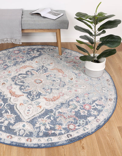 Alexander Transitional Navy Multi Rug 280x380 cm