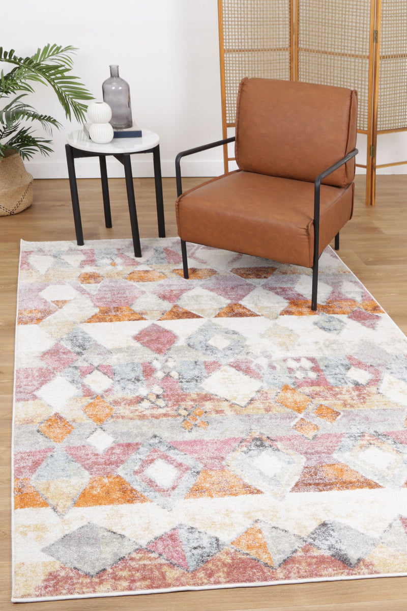 Windsor Tiled Multi Rug 120x170cm