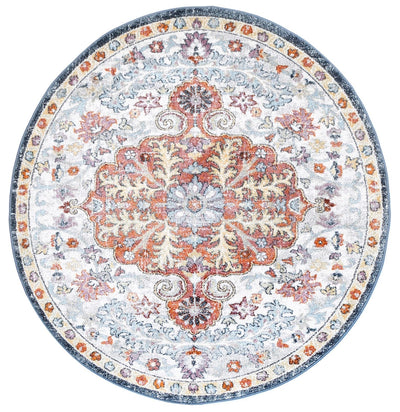 Windsor Vintage Multi Round Rug 160x160cm