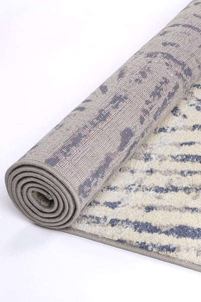 Palermo Vallo Grey Blue Rug 160x230cm