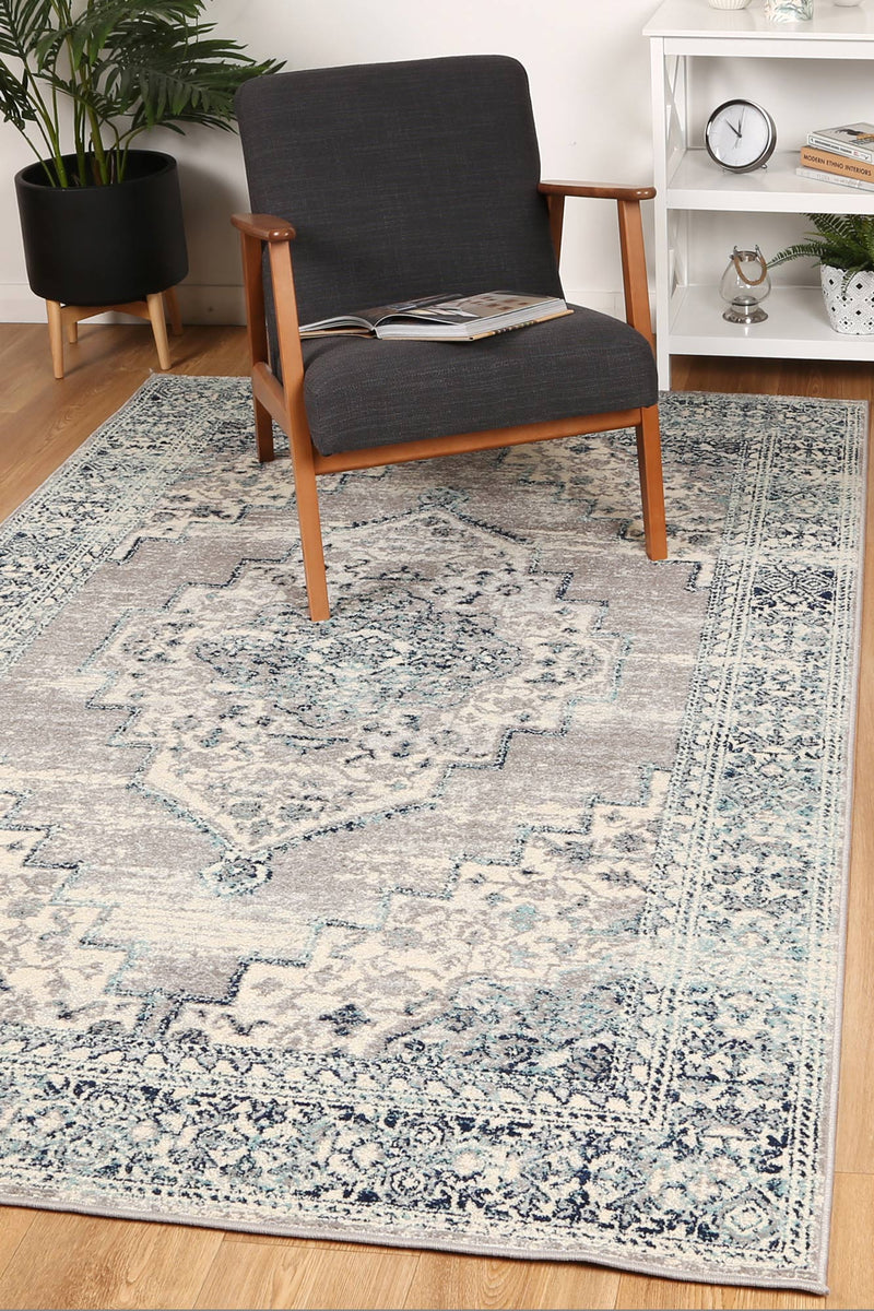 Palermo Simeto Blue Rug 240x330cm