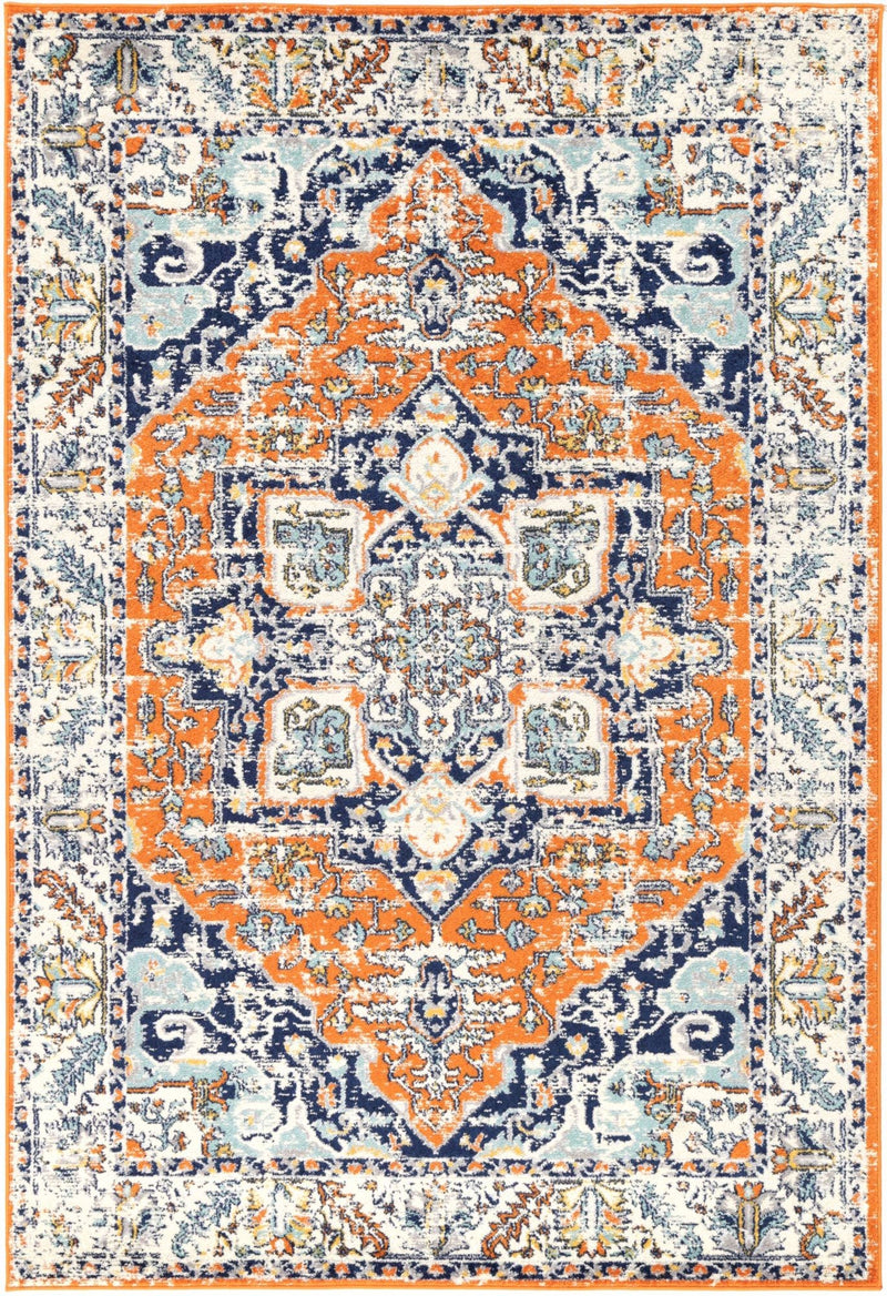 Palermo Caltanissetta Rust Rug 240x330cm