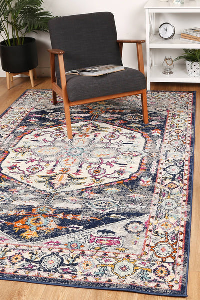 Palermo Catania Navy Rug 300x400cm