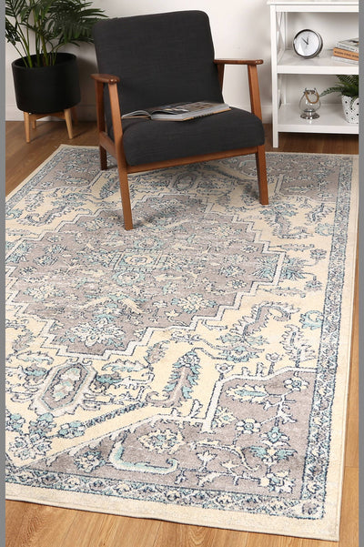 Palermo Erice Grey Rug 80x300cm