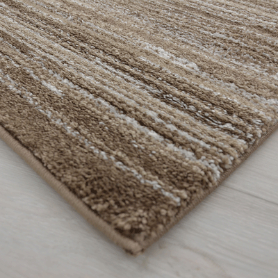 Chelsea Beige Brown Lines Rug 80x300 cm