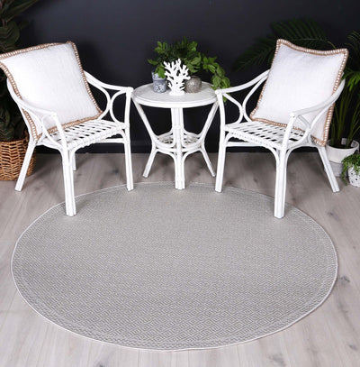 Sydney Silver Diamond Indoor Outdoor Rug 160x230 cm