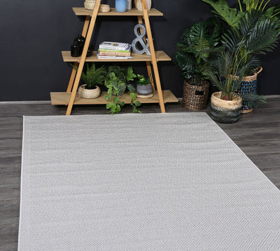 Sydney Silver Diamond Indoor Outdoor Rug 200x290 cm