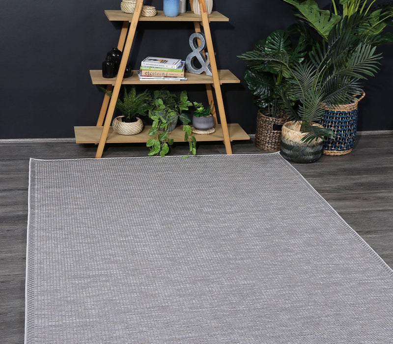 Sydney Grey Indoor Outdoor Rug 200x200 cm Round