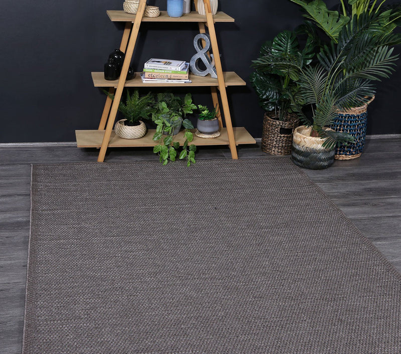 Sydney Charcoal Indoor Outdoor Rug 80x150 cm