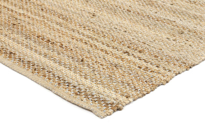 Taj Blue Natural Basket Weave Jute Rug 150x220cm