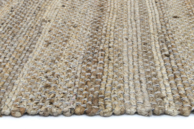 Taj Grey Natural Basket Weave Jute Rug 190x280cm