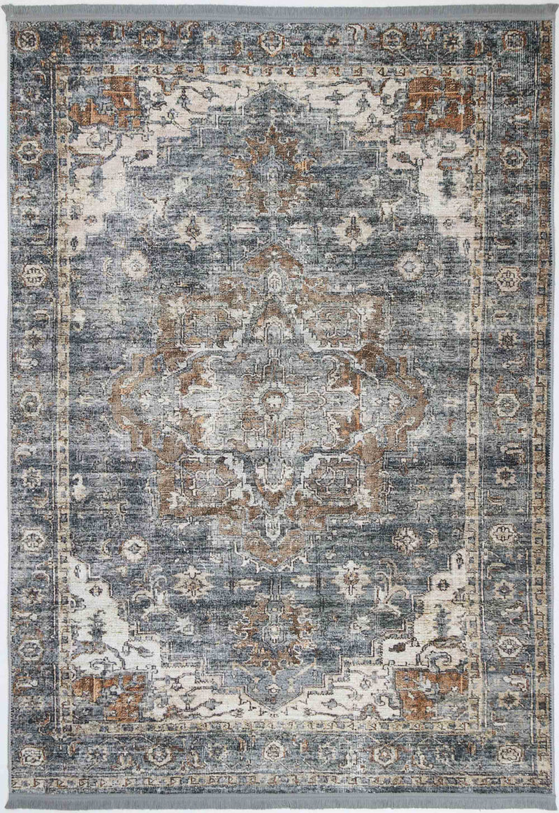 Crowne Waterproof Blue Oriental Rug 240x330 cm