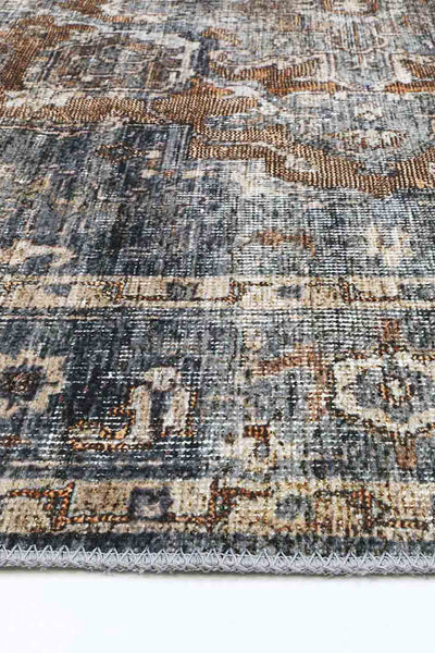 Crowne Waterproof Blue Oriental Rug 240x330 cm