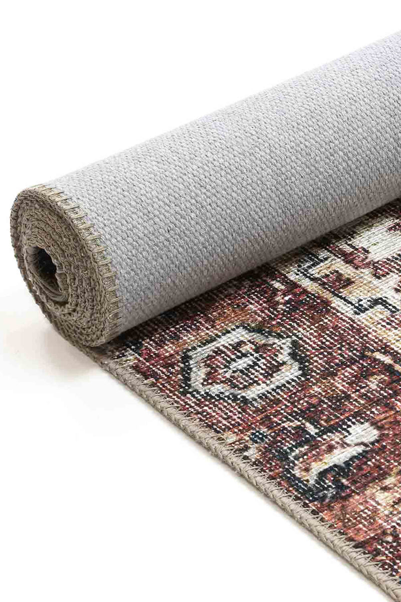 Crowne Waterproof Red Oriental Rug 280x380 cm