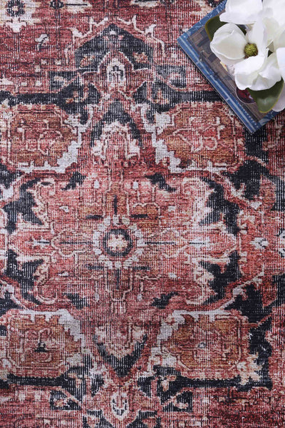 Crowne Waterproof Red Oriental Rug 280x380 cm