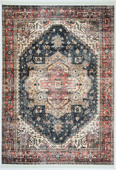 Crowne Waterproof Red Blue Oriental Rug 280x380 cm