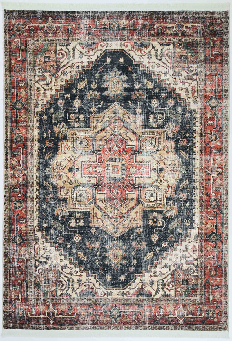 Crowne Waterproof Red Blue Oriental Rug 280x380 cm