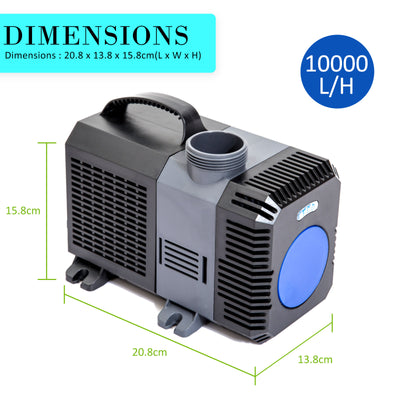 Combo Aquarium Garden Filter 10000L/H + Submersible Water Pump 10000L/H