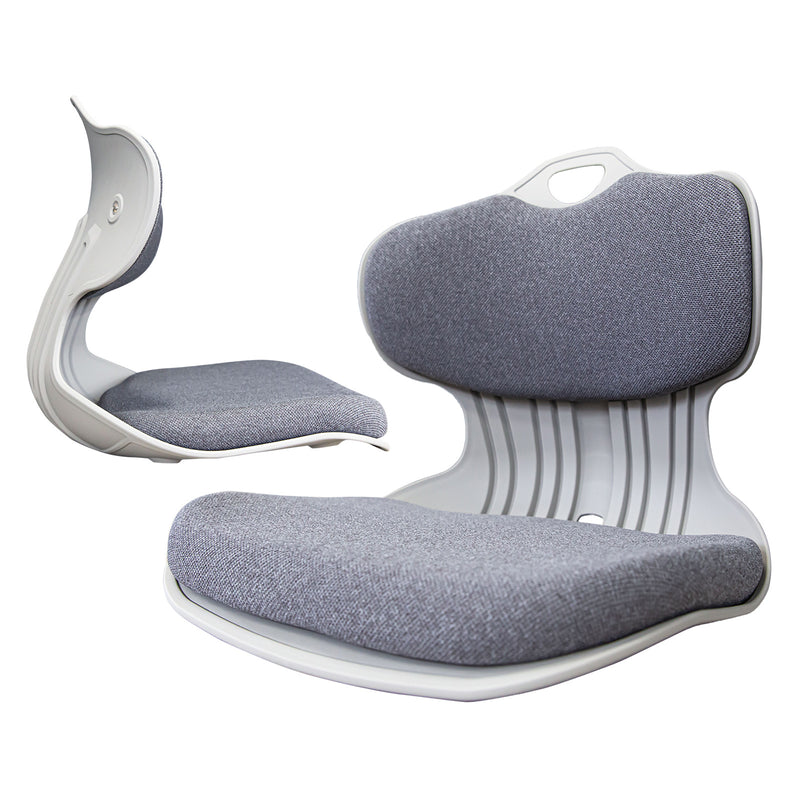 Samgong 2 Set Grey Slender Chair Posture Correction Seat Floor Lounge Stackable