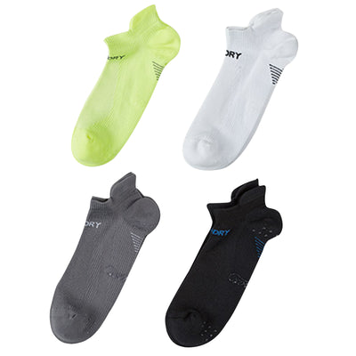 Rexy 4 Pack Large Multi Colour Seamless Sport Sneakers Socks Non-Slip Heel Tab