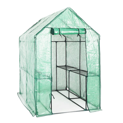 Home Ready Apex 1.9x1.2x1.9M Garden Greenhouse Walk-In Shed PE