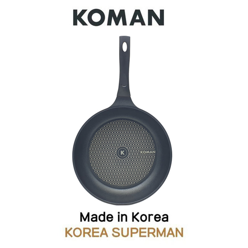 KOMAN Non-Stick Titanium Coating Frying Pan 28cm + Glass Lid