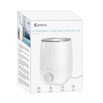 SANSAI Air Humidifier Ultrasonic Cool Mist 4.8L WHITE