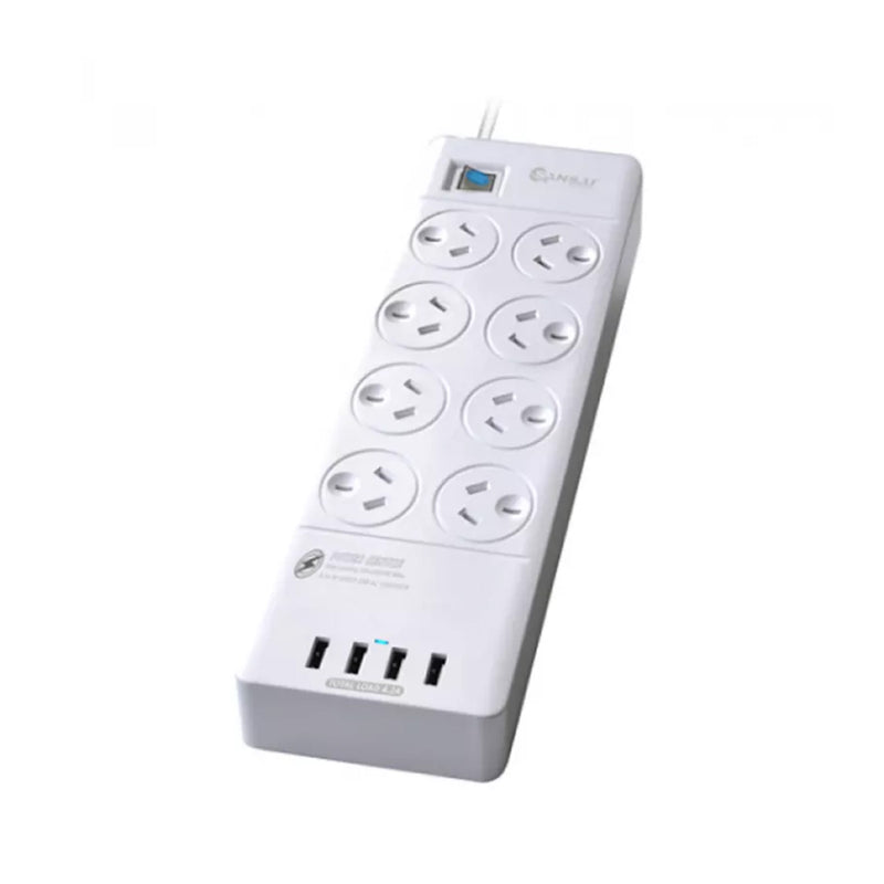 Sansai Surge Protected USB Power Board 8 Ways