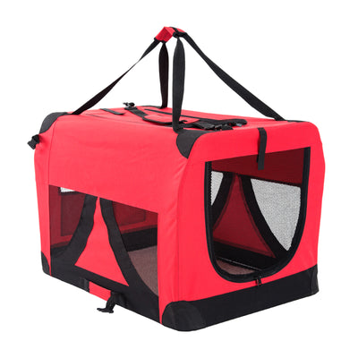 Paw Mate Red Portable Soft Dog Cage Crate Carrier XL