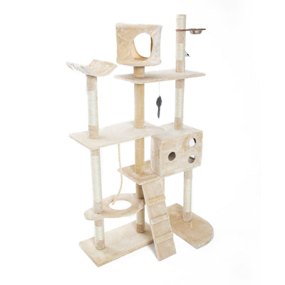 Paw Mate 170cm Beige Cat Tree Danie Multi Level Scratcher