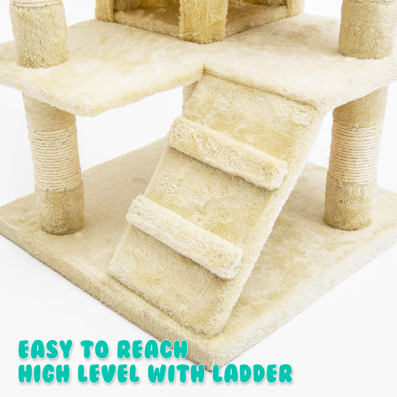 Cat Tree Multi Level Scratcher SOHO 130cm BEIGE