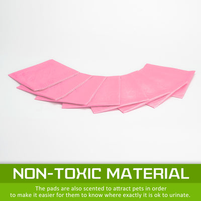 100pcs Pet Dog Cat Potty Training Toilet Mat Pads PINK