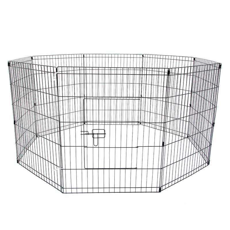 Paw Mate Pet Playpen 8 Panel 36in Foldable Dog Exercise Enclosure Fence Cage